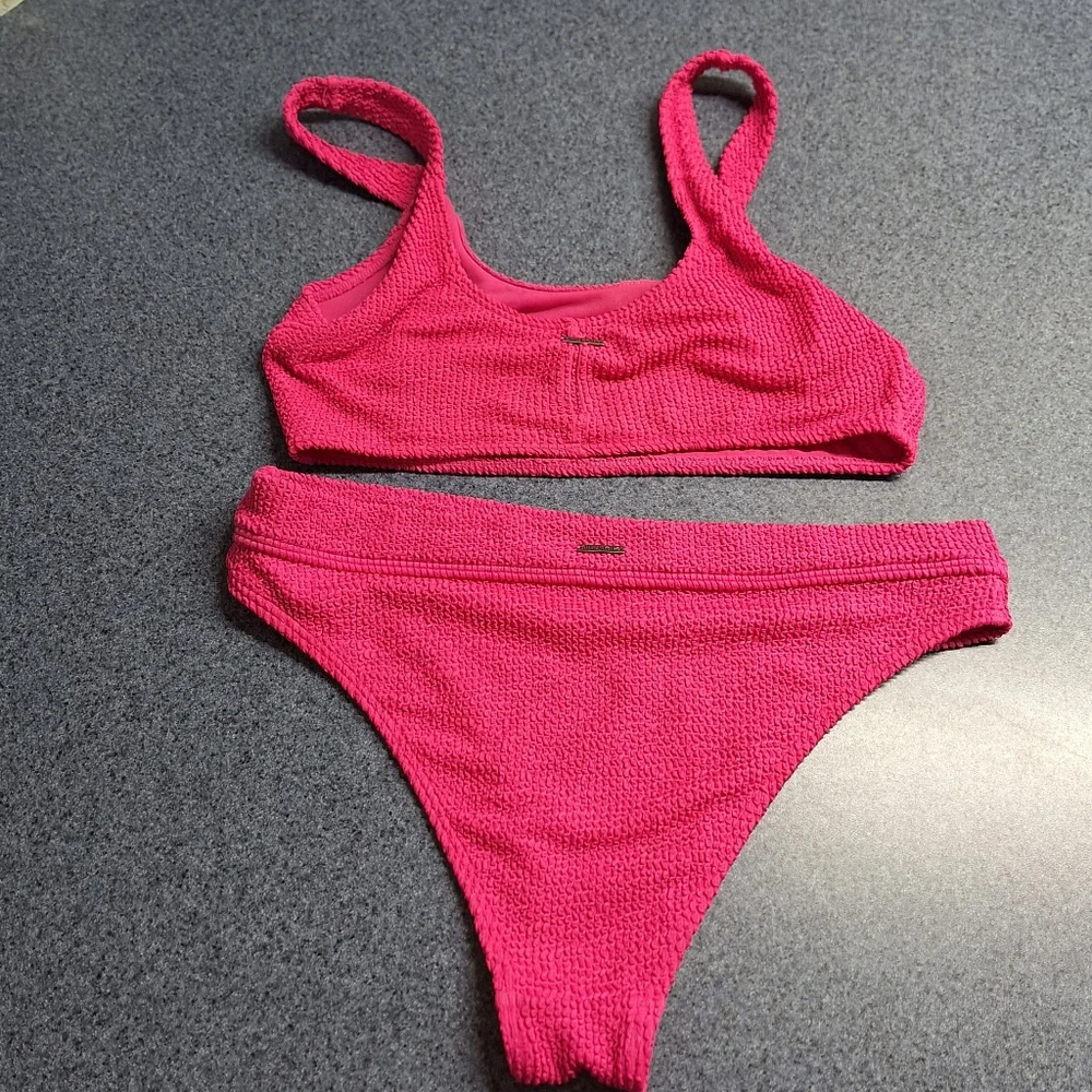 Billabong "Pink Punch" Summer High Waist Bikini, Size Medium, L59818 - Picture 8 of 11